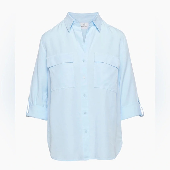 NWT Babaton Utility Shirt Gd Classic Light Blue - Picture 7 of 11